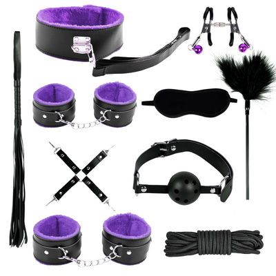 BDSM japonês erótico Conjunto Bondage Kit de retenção Bondage Traje algemas Mamilos Grampos