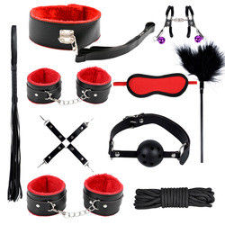 BDSM japonês erótico Conjunto Bondage Kit de retenção Bondage Traje algemas Mamilos Grampos
