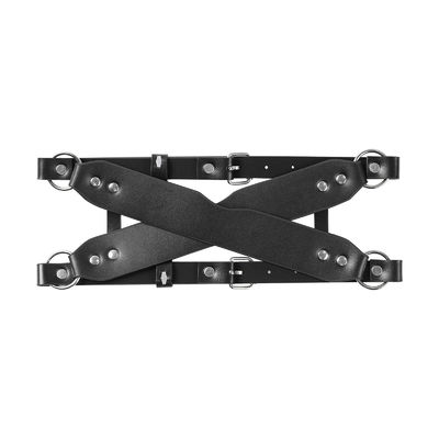 Mascarada de olhos de silicone ABS BDSM Bondage Couple Sex Toy Leather Slave