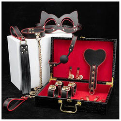 2 kg Mulheres negras Adultos BDSM Conjunto SM Couro Brinquedos Sexuais Luxo Bondage Conjunto
