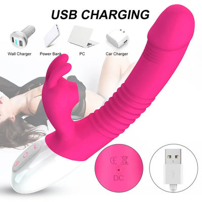 300g Usb Recharge Vibrator Sex Toy Pink Rabbit Massagista pessoal