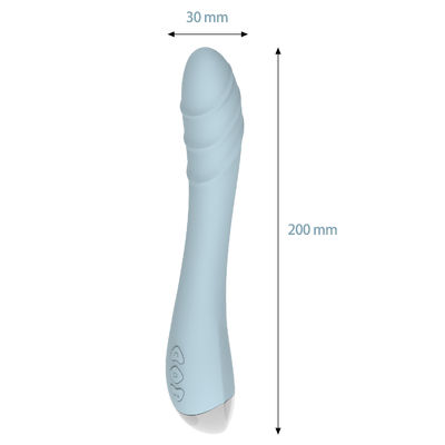Vibratores de ponto G líquidos Dildo de silicone Adultos Brinquedos sexuais Clit Pussy 20,5cm
