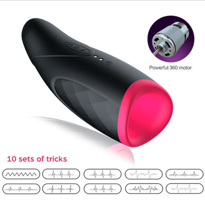 250g Vagina Real Masturbador Masculino Copo de Brinquedo Pisto Automático Aquecimento Telescópico