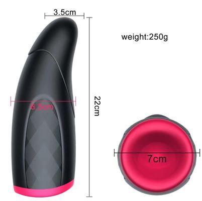 250g Vagina Real Masturbador Masculino Copo de Brinquedo Pisto Automático Aquecimento Telescópico