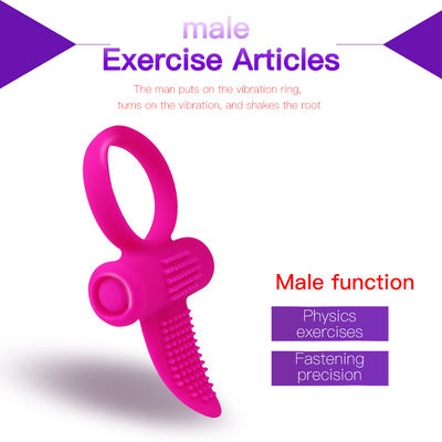 Rosa CE Vibrante Lingue Anel Clitóris Dildo Anel Vibrator 85.8mm X 46.3mm X 8.2mm