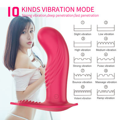 Vibrator de sexo remoto de longa distância Mulheres brinquedo de sexo sem fio Calcinha Vibrator 15cm
