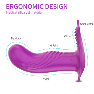 Vibrator de sexo remoto de longa distância Mulheres brinquedo de sexo sem fio Calcinha Vibrator 15cm