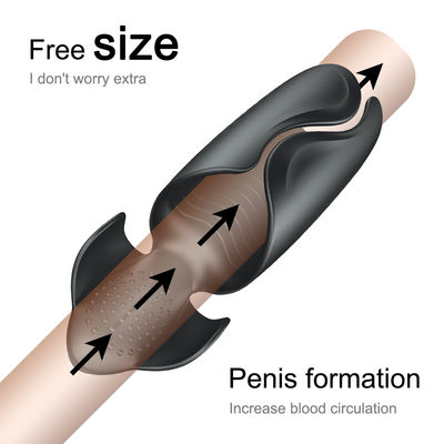 Anel do pénis Vibrator masculino do galo alargamento automático taça masculina de masturbação para homens