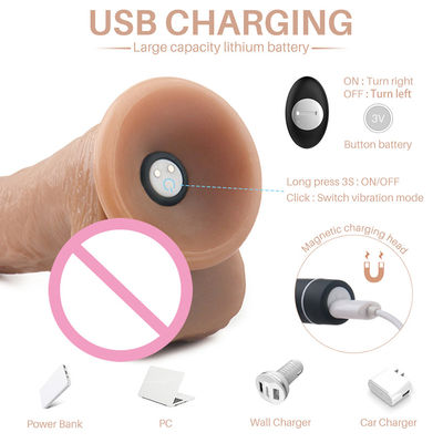 Mulheres Vibrator de sexo remoto Pênis de plástico Brinquedos sexuais Vibratório Dildo Borracha de silicone