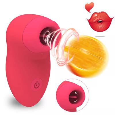 Mulher Vibrator Ponto G Adultos Brinquedo Lissando Língua Vibrator Chupando Clitóris