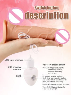 5.3 polegadas Vibrator brinquedo adulto realista grande dildos pênis de silicone para mulheres adultas