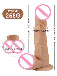 5.3 polegadas Vibrator brinquedo adulto realista grande dildos pênis de silicone para mulheres adultas
