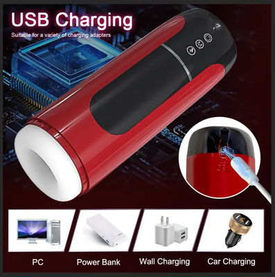 Aquecimento Inteligente Automático Masculino Masterbater Telescópica Rotativa Masculino Copo de Masturbação
