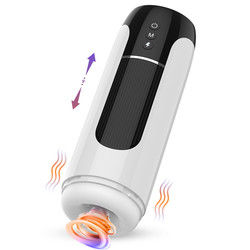 Aquecimento Inteligente Automático Masculino Masterbater Telescópica Rotativa Masculino Copo de Masturbação