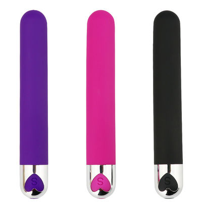 Vibrator de Bala Longo de brinquedo de silicone ABS 137 x 21 mm