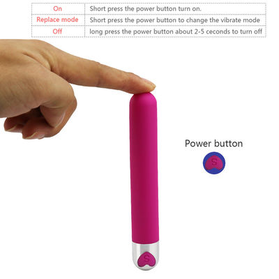 Vibrator de Bala Longo de brinquedo de silicone ABS 137 x 21 mm