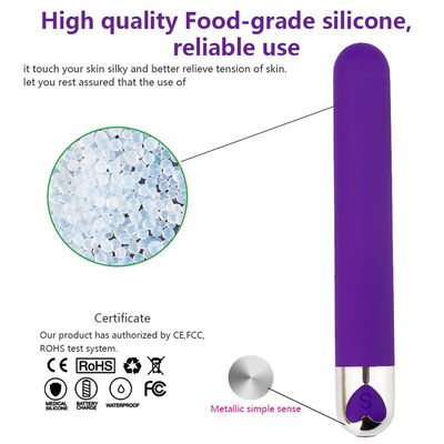 Vibrator de Bala Longo de brinquedo de silicone ABS 137 x 21 mm