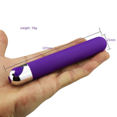 Vibrator de Bala Longo de brinquedo de silicone ABS 137 x 21 mm