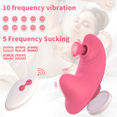 Roupas íntimas sexys Vibratores sexuais para adultos Calcinha Clitóris Chupa-chupa brinquedo para mulher 9cm x 4,3cm