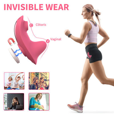 Roupas íntimas sexys Vibratores sexuais para adultos Calcinha Clitóris Chupa-chupa brinquedo para mulher 9cm x 4,3cm