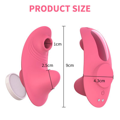 Roupas íntimas sexys Vibratores sexuais para adultos Calcinha Clitóris Chupa-chupa brinquedo para mulher 9cm x 4,3cm