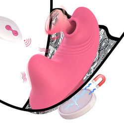 Roupas íntimas sexys Vibratores sexuais para adultos Calcinha Clitóris Chupa-chupa brinquedo para mulher 9cm x 4,3cm