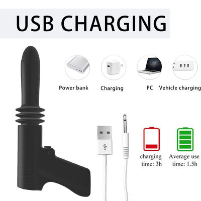 Mini pistolas em forma de vibrador brinquedo sexual automático empurrando máquina de sexo clitóris brinquedo sexual