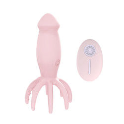 Mini Vibratores do Ponto G 8 Dedo Vibrator de Polvo Massagista de Cabeça