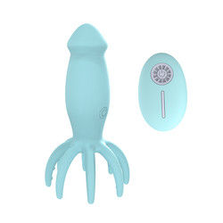Mini Vibratores do Ponto G 8 Dedo Vibrator de Polvo Massagista de Cabeça