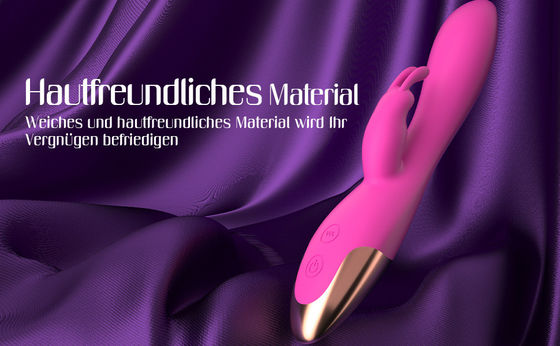 Brinquedos sexuais recarregáveis com ponto G, à prova d'água, massagista do clítoris de coelho, vibrador para mulheres.