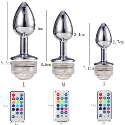 G Spot Cosplay Plug Anal Sex Toys Glow Tail Remote Control Lumineux Jewelled Butt Plug