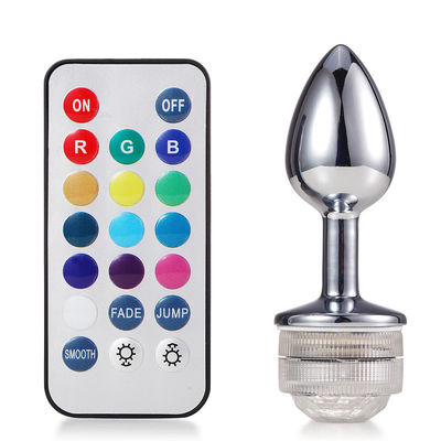 G Spot Cosplay Plug Anal Sex Toys Glow Tail Remote Control Lumineux Jewelled Butt Plug