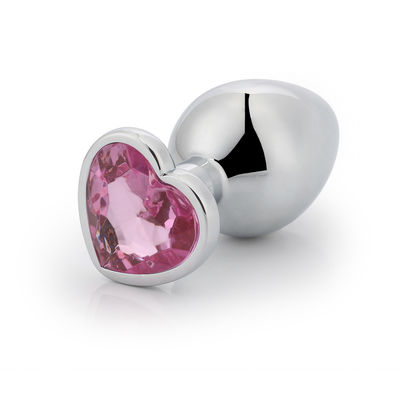 Brinquedo de masturbação masculino em forma de coração Vibrante Butt Dildo Multicolor Brinquedo de rabo de metal
