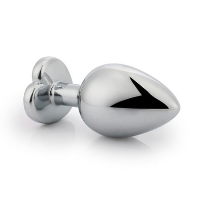 Brinquedo de masturbação masculino em forma de coração Vibrante Butt Dildo Multicolor Brinquedo de rabo de metal