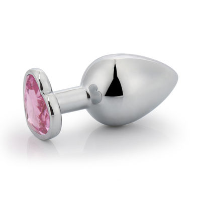 Brinquedo de masturbação masculino em forma de coração Vibrante Butt Dildo Multicolor Brinquedo de rabo de metal