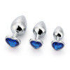 Brinquedo de masturbação masculino em forma de coração Vibrante Butt Dildo Multicolor Brinquedo de rabo de metal