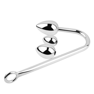 Cage Plug Anal Brinquedos sexuais Brinquedo anal de aço inoxidável para homens Ganchos Piolo com bola ajustável