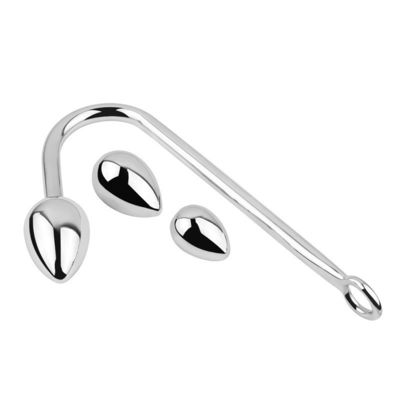 Cage Plug Anal Brinquedos sexuais Brinquedo anal de aço inoxidável para homens Ganchos Piolo com bola ajustável
