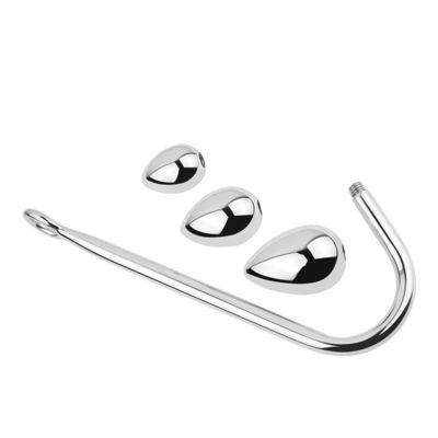 Cage Plug Anal Brinquedos sexuais Brinquedo anal de aço inoxidável para homens Ganchos Piolo com bola ajustável