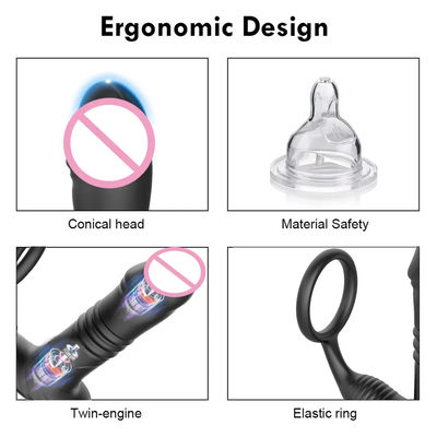250g Vibrante Plug Anal Brinquedos Sexuais Massagem da próstata Retardo da ejaculação App controle remoto