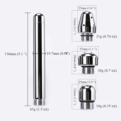 Metal de aço inoxidável brinquedo anal caseiro brinquedo de masturbação para homens kit de enema