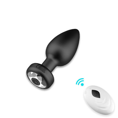 Impressão anal sem fio Plug brinquedos sexuais silicone USB recarregável 10 Frequência