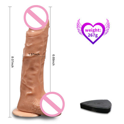 8 polegadas Mulheres Brinquedos Sexuais Dildos Sentimento de Pele Tranporante Líquido Dildos de silicone