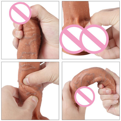 8 polegadas Youjizz Com Lésbico Feminino Dildo Espesso Silício Dildo Vibrator