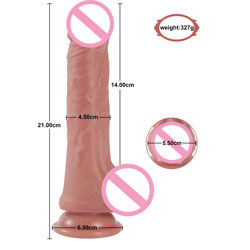 8.26 polegadas realista dildos pênis artificial Xnxx sex toy punho porno dildos para homens vagina