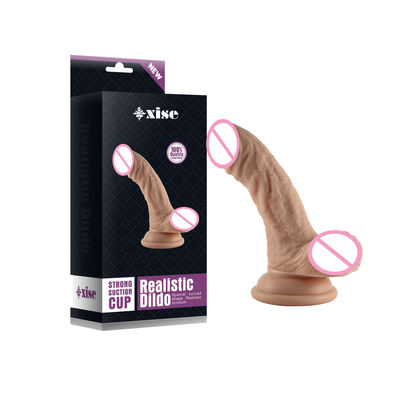 Dildo realista de plástico de silicone