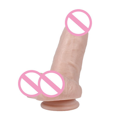 215mm Pênis Mulheres Brinquedos Sexuais Realista Grade Médico Silicone Dildo Borracha de Silicone