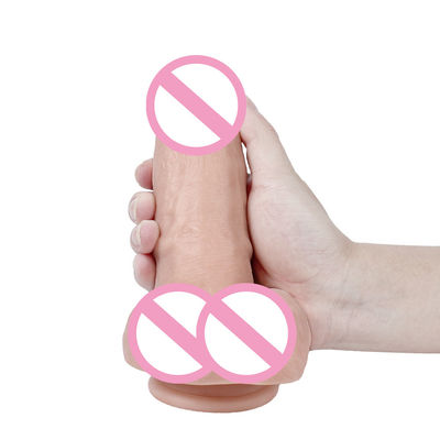 215mm Pênis Mulheres Brinquedos Sexuais Realista Grade Médico Silicone Dildo Borracha de Silicone
