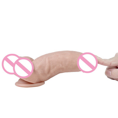 215mm Pênis Mulheres Brinquedos Sexuais Realista Grade Médico Silicone Dildo Borracha de Silicone