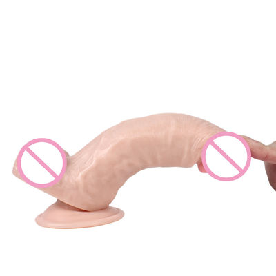 Carne Pênis Homem Realista Dildo 17,5 X 3,5cm Mulheres Adultas Brinquedos Sexuais Líquido Macio Silicone
